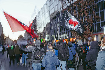 Protestaktion gegen Rechte Demo in Nürnberg