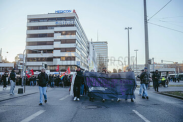 Protestaktion gegen Rechte Demo in Nürnberg