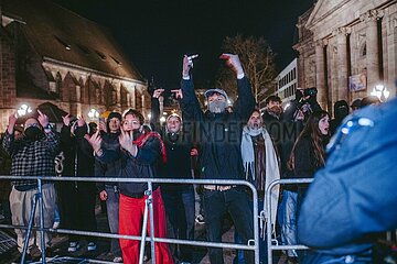 Protestaktion gegen Rechte Demo in Nürnberg