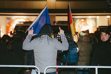 Protestaktion gegen Rechte Demo in Nürnberg