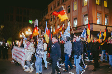Protestaktion gegen Rechte Demo in Nürnberg