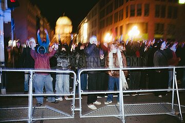 Protestaktion gegen Rechte Demo in Nürnberg