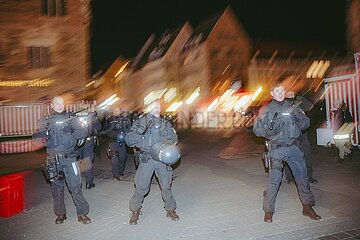 Protestaktion gegen Rechte Demo in Nürnberg