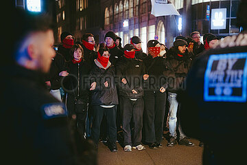Protestaktion gegen Rechte Demo in Nürnberg