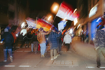 Protestaktion gegen Rechte Demo in Nürnberg
