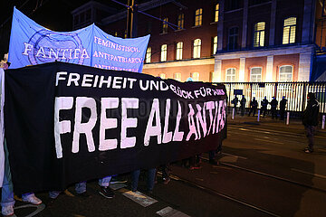 Free All Antifas Protest in Berlin