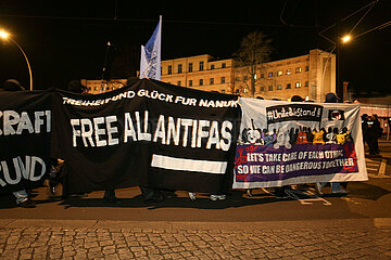 Free All Antifas Protest in Berlin