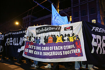 Free All Antifas Protest in Berlin