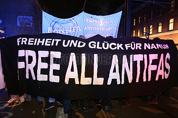 Free All Antifas Protest in Berlin