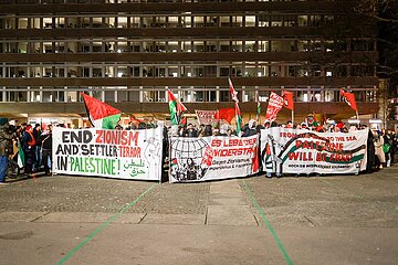 Pro-Palästina Spontandemo in Zürich