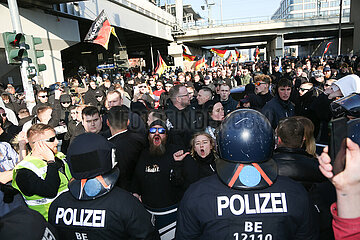 Neonazi Demo in Berlin