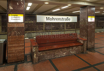 Berlin  Deutschland - U-Bahnhof Mohrenstrasse