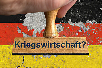 Symbolischer Stempel Kriegswirtschaft?