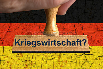 Symbolischer Stempel Kriegswirtschaft?