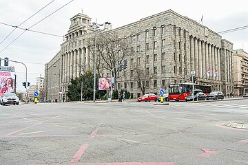 Die Hauptpost von Belgrad