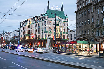 Das historische Hotel Moskva in Belgrad