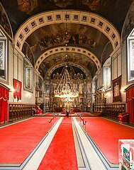 Innenansicht der Kathedrale des Erzengels Michael in Belgrad
