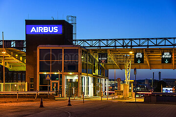 Airbus in Hamburg-Finkenwerder