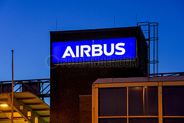 Airbus in Hamburg-Finkenwerder