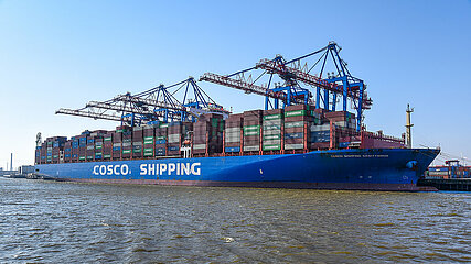 COSCO SHIPPING Sagittarius am Eurogate-Terminal