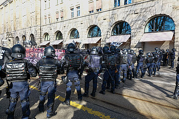 Züri Nazifrei Protest am 12. Februar 2022