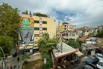 Albanien  Tirana - Blick auf Wohngebiet im Zentrum