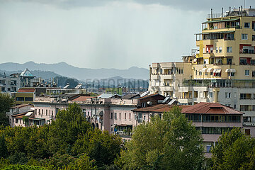 Albanien  Tirana - Blick auf Wohnquartier im Zentrum