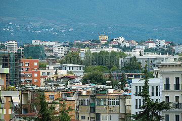 Albanien  Tirana - Blick auf Wohnquartier im Zentrum