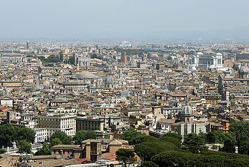 Rom  Italien  Blick ueber die Stadt