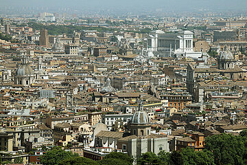 Rom  Italien  Blick ueber die Stadt