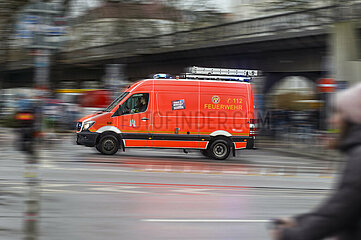 Blaulichtfahrt der Feuerwehr