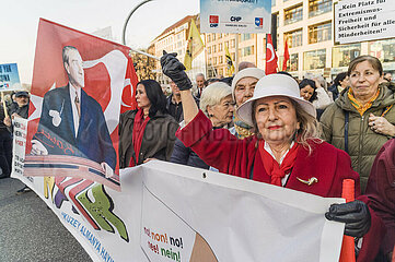 Protest gegen die Politik Erdogans  Hamburg