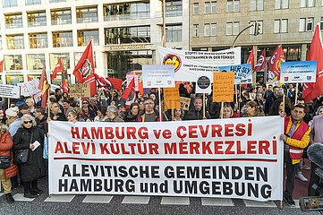 Protest gegen die Politik Erdogans  Hamburg