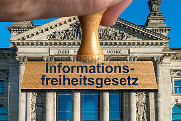 Symbolischer Stempel Informationsfreiheitsgesetz