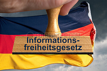 Symbolischer Stempel Informationsfreiheitsgesetz