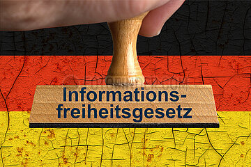 Symbolischer Stempel Informationsfreiheitsgesetz