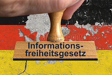 Symbolischer Stempel Informationsfreiheitsgesetz