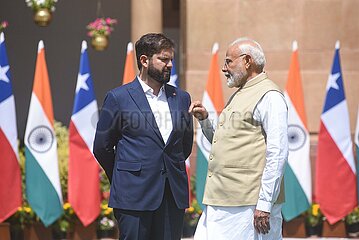 Narendra Modi Meets Gabriel Boric