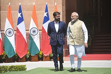 Narendra Modi Meets Gabriel Boric