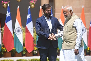 Narendra Modi Meets Gabriel Boric