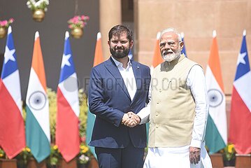 Narendra Modi Meets Gabriel Boric