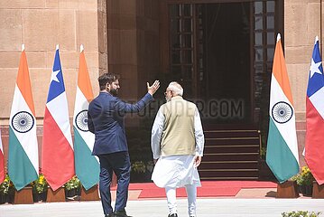 Narendra Modi Meets Gabriel Boric
