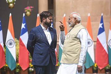 Narendra Modi Meets Gabriel Boric