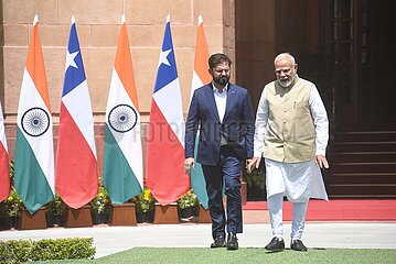 Narendra Modi Meets Gabriel Boric