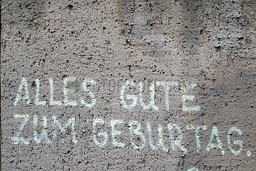 Berlin  Deutschland - Glueckwuensche zum Geburtstag