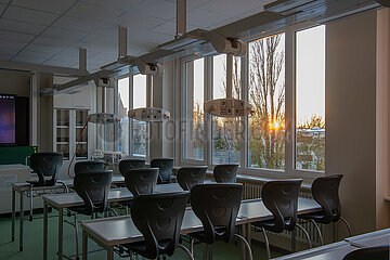 Berlin  Deutschland - Klassenzimmer einer Schule.