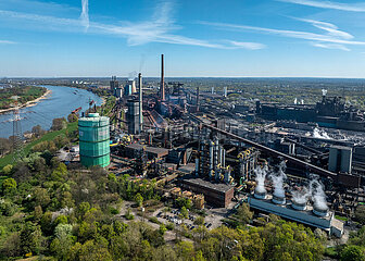 HKM Huettenwerk Krupp Mannesmann  Duisburg  Ruhrgebiet  Nordrhein-Westfalen  Deutschland