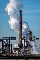 HKM Huettenwerk Krupp Mannesmann  Duisburg  Ruhrgebiet  Nordrhein-Westfalen  Deutschland