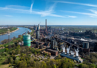 HKM Huettenwerk Krupp Mannesmann  Duisburg  Ruhrgebiet  Nordrhein-Westfalen  Deutschland