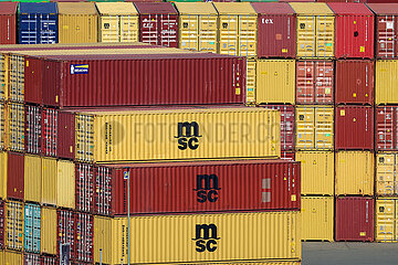 Hafen Duisburg  intermodales Containerterminal  Ruhrgebiet  Nordrhein-Westfalen  Deutschland